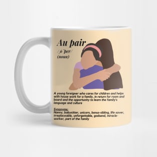 Au pair definition- female peach Mug